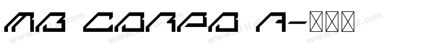 MB Corpo A字体转换